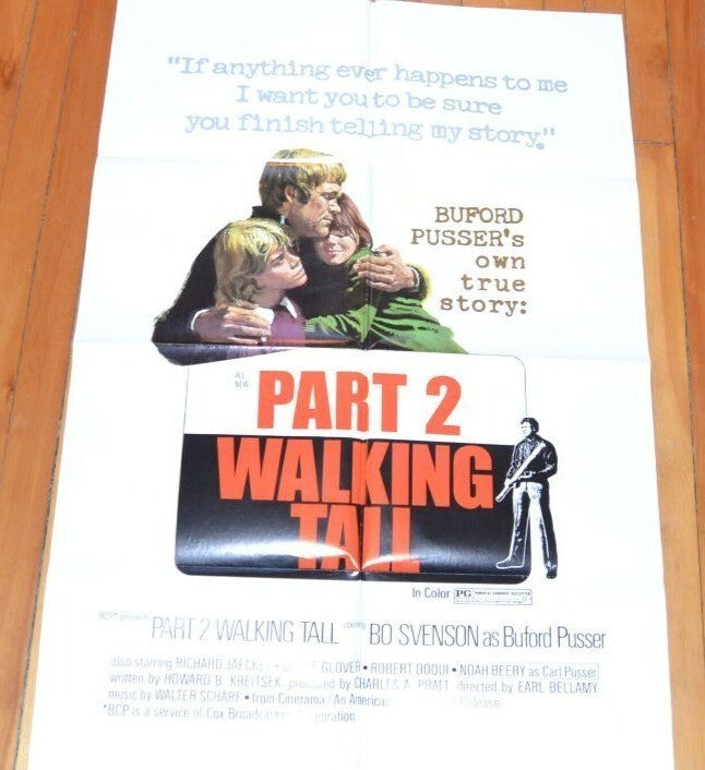 Walking Tall: Part II (1973) Original Movie Poster Folded 27x41