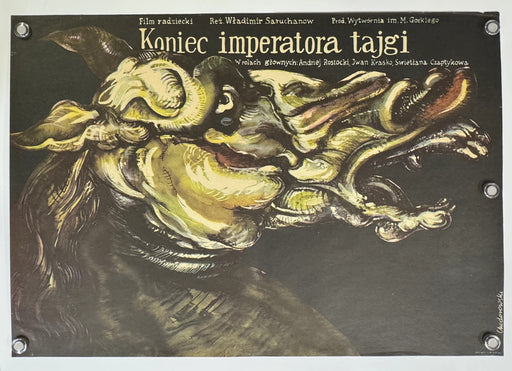 Koniec imperatora tajgi (1978) Original Polish Movie Poster 26x38