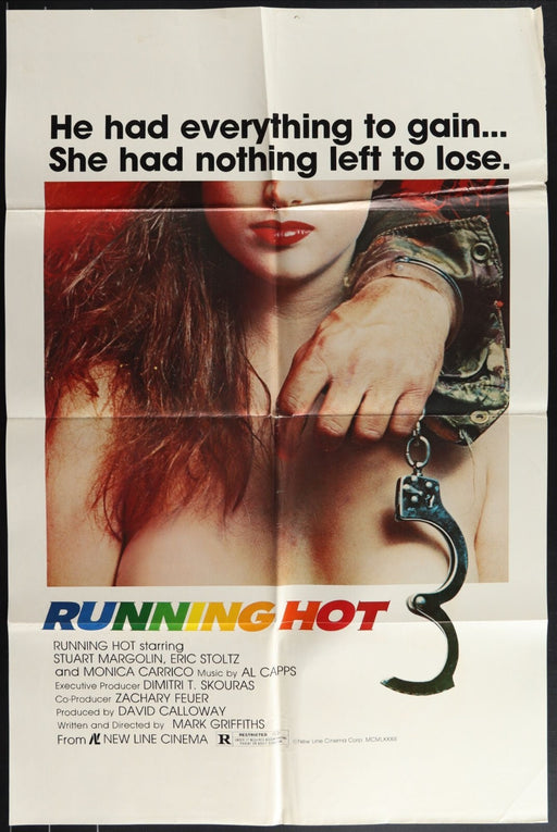 Running Hot (1984) Original Movie Poster Folded 27x41
