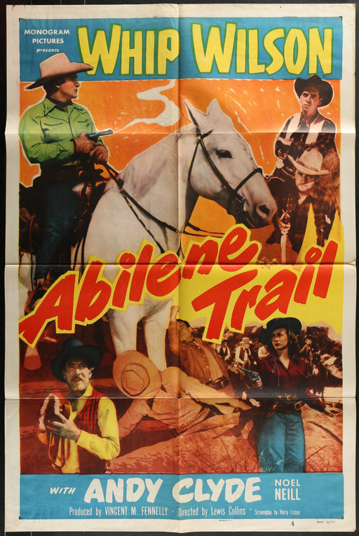 Abilene Trail (1951) Original Western Movie Poster F 27x41