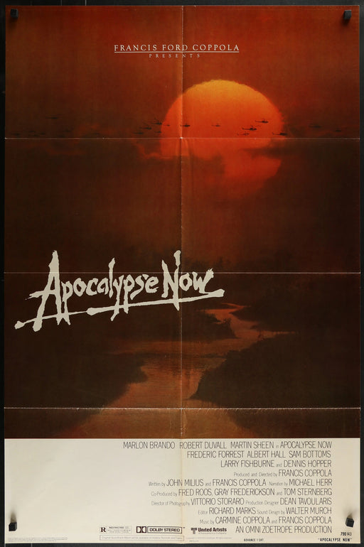 APOCALYPSE NOW (1979) Original Advance One Sheet 27x41 Movie Poster