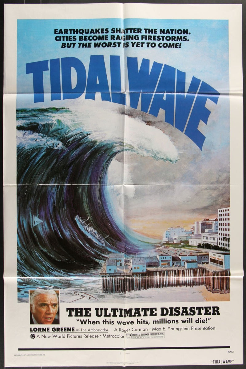 Tidal Wave (1975) Original Movie Poster Folded 27x41