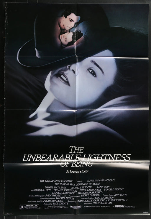 The Unbearable Lightness of Being (1988) Original Movie Poster Folded 27x41