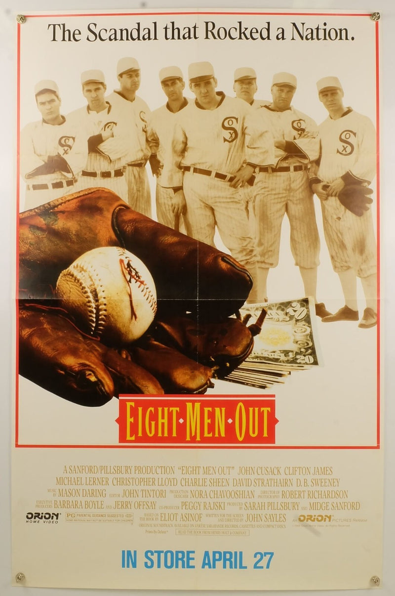Eight Men Out (1988) Original Movie Poster Folded 25x39