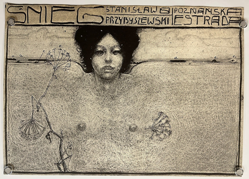 Śnieg (1973) Original Polish Theater Poster Rolled 26x38