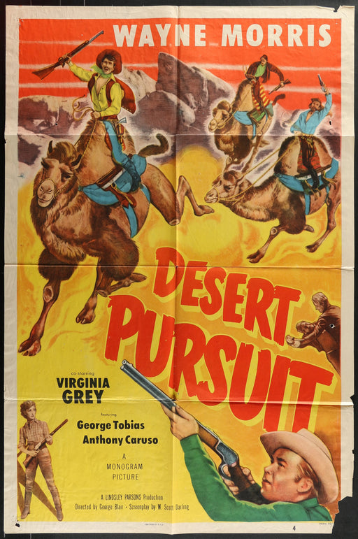 Desert Pursuit (1952) Original Western Movie Poster F 27x41