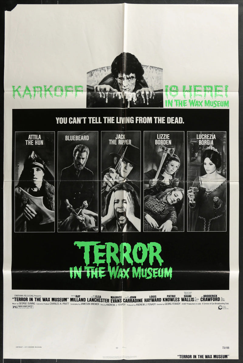 Terror in the Wax Museum (1973) Original Movie Poster F 27x41