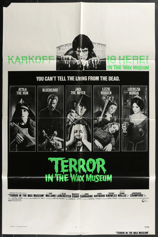 Terror in the Wax Museum (1973) Original Movie Poster F 27x41