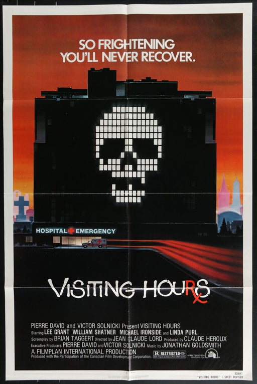 Visiting Hours (1982) Original Movie Poster Folded 27x41