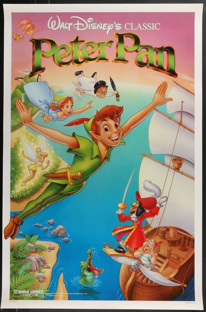 Peter Pan (1953) Original Movie Poster Rolled 27x40