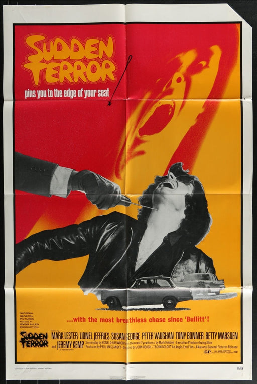 Sudden Terror (1971) Original Movie Poster Folded 27x41