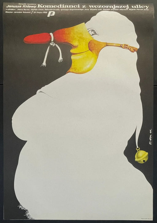 Komediańci z wczorajszej ulicy (1986) Original Polish Theater Poster 26x38