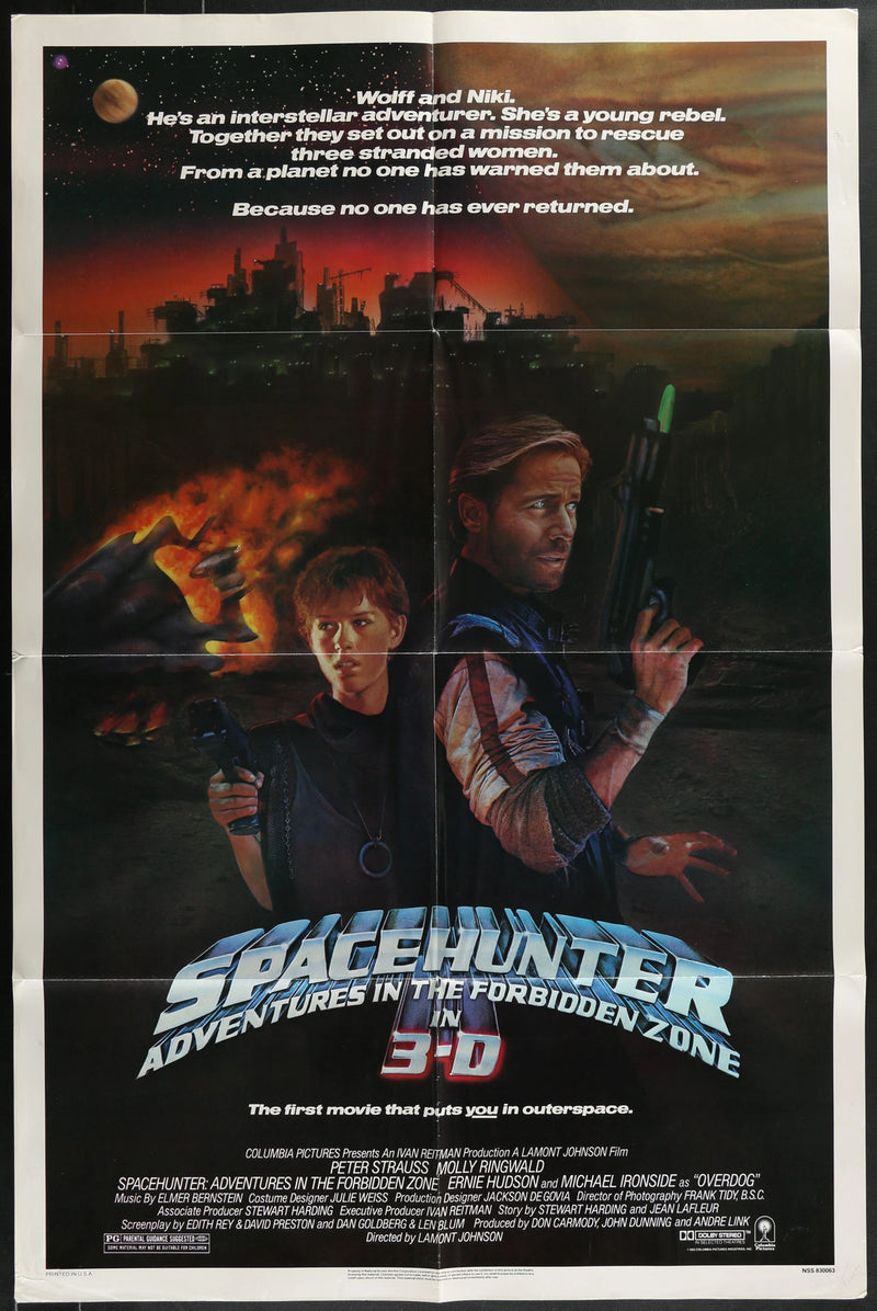 Spacehunter: Adventures in the Forbidden Zone (1983) Orig Movie Poster 27x41
