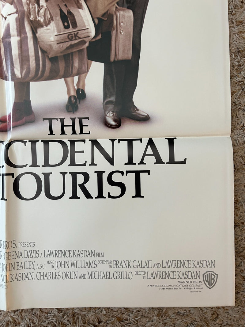 The Accidental Tourist (1988) Original Movie Poster One-Sheet Folded 27x41 BP36