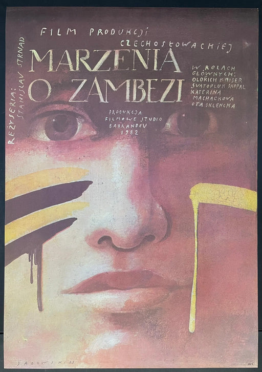 Marzenia o Zambezi (1982) Original Polish Movie Poster 26x38