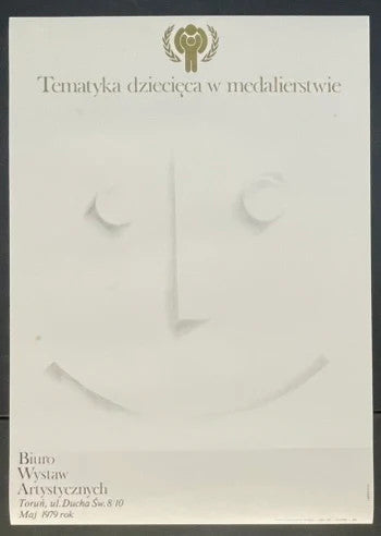 Tematyka dziecięca w medalierstwie (1979) Polish Exhibition Poster 19x27