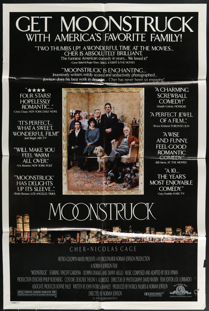 Moonstruck (1987) Original Movie Poster Folded 27x41
