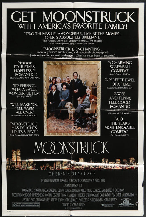 Moonstruck (1987) Original Movie Poster Folded 27x41