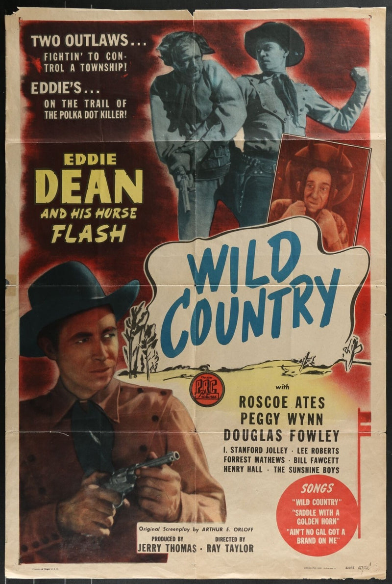 Wild Country (1947) Original Movie Poster Folded 27x41
