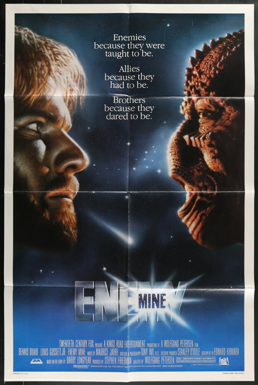 Enemy Mine (1985) Original Movie Poster Folded 27x41