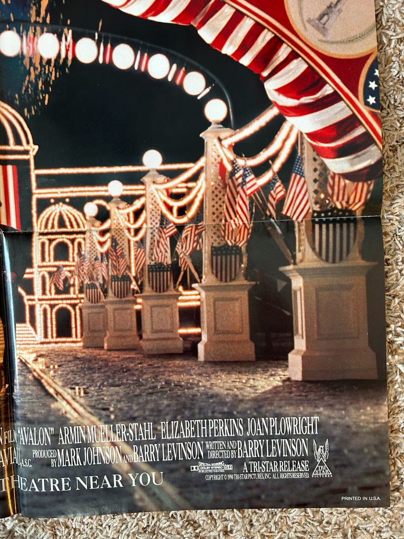 Avalon (1990) Original Movie Poster One-Sheet Folded 27x40 Barry Levinson BP63