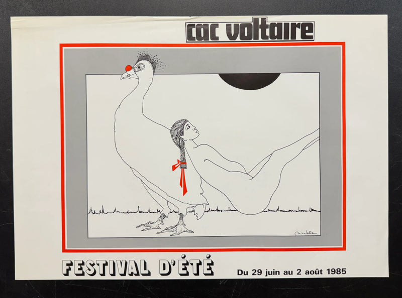 Festival d’Été (1985) CAC Voltaire Poster Rolled 15.75x22.75