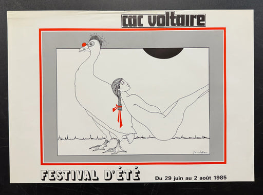 Festival d’Été (1985) CAC Voltaire Poster Rolled 15.75x22.75