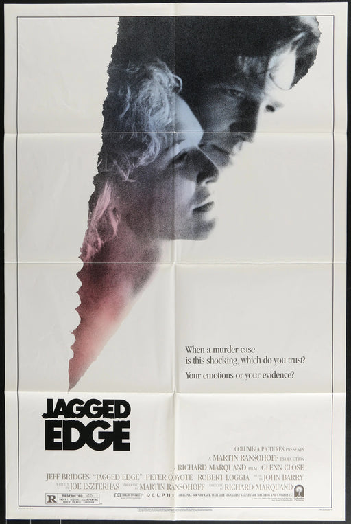 Jagged Edge (1985) Original Movie Poster Folded 27x41
