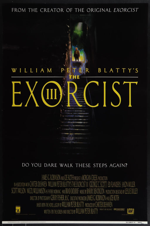 The Exorcist III (1990) Original Movie Poster Rolled 27x40