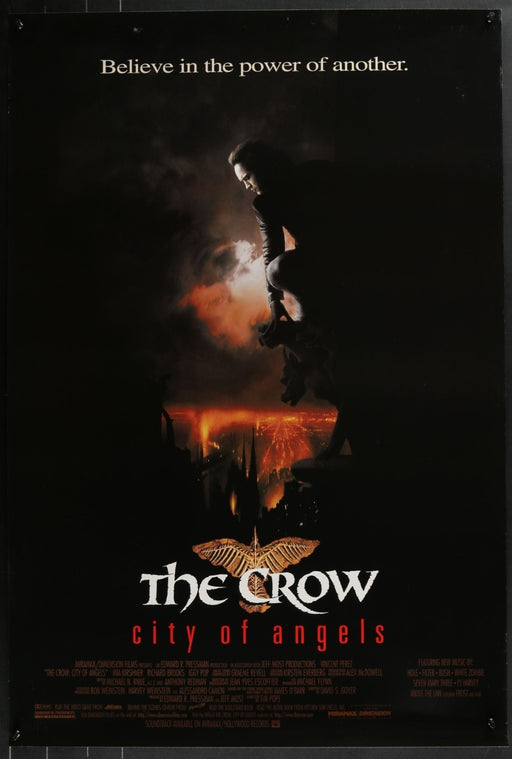 The Crow: City of Angels (1996) Original Single-side Movie Poster Rolled 27x40