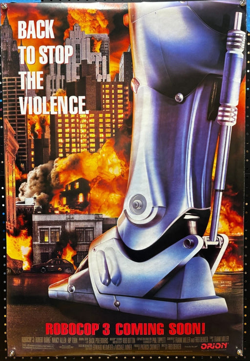 Robocop 3 (1993) Double-Sided, Original Rolled Poster 27x40
