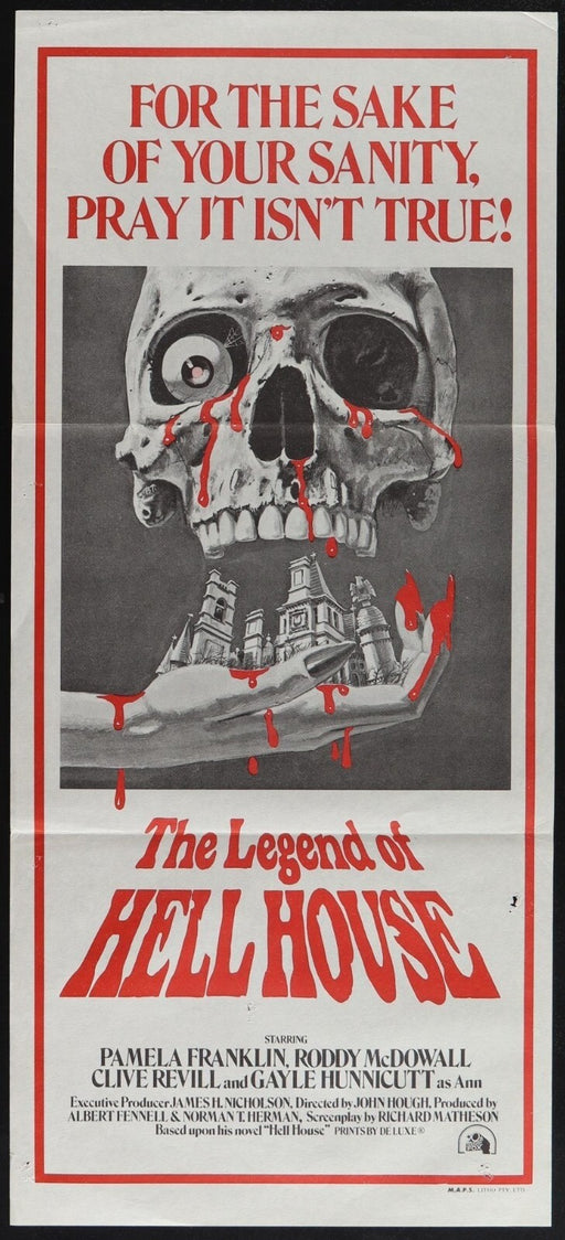 The Legend of Hell House (1973) Original Australian Daybill Poster 13x30