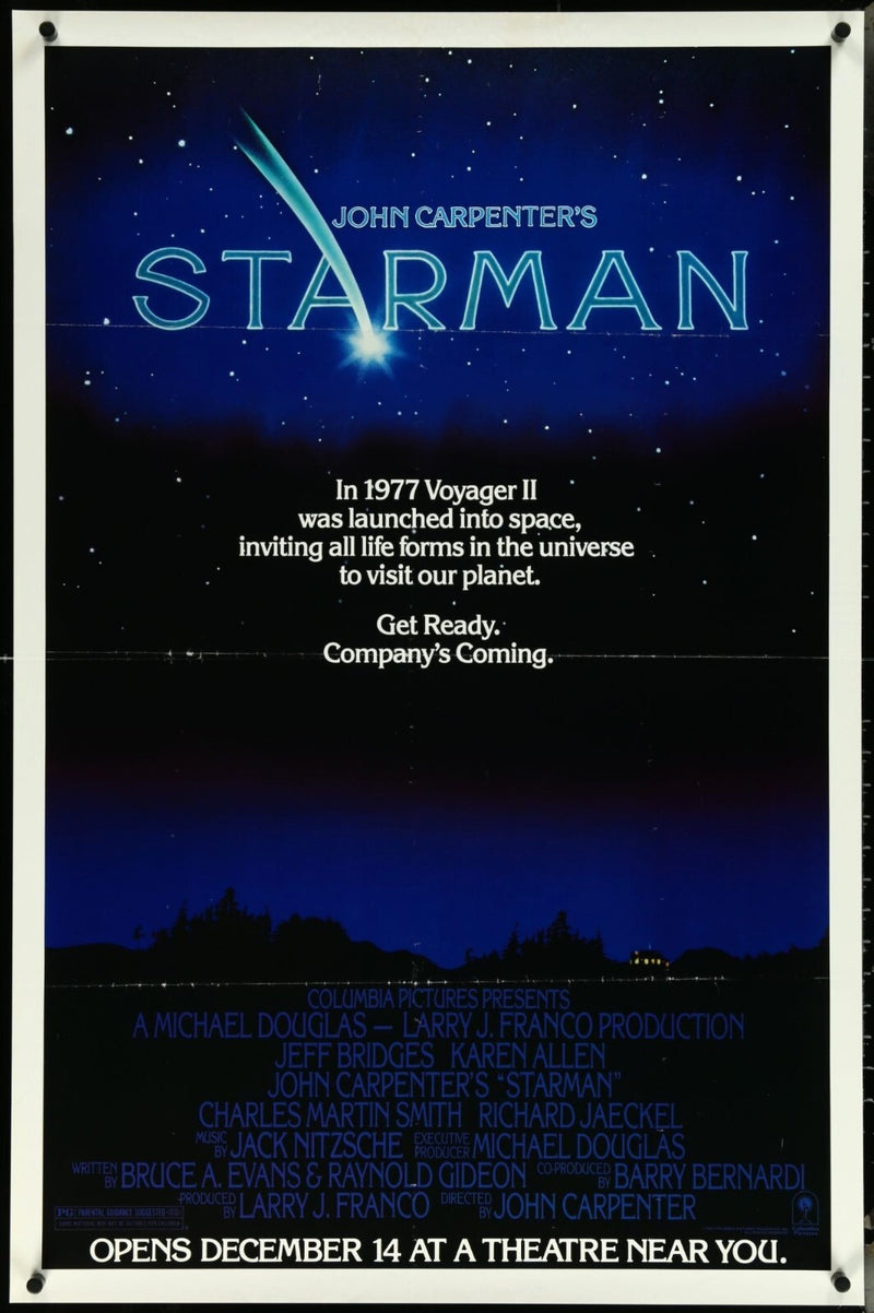 Starman (1984) Original Movie Poster Folded 27x41
