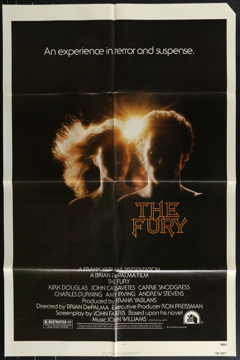 The fury (1978) Original Movie Poster Folded 27x41