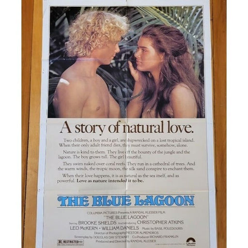 The Blue Lagoon (1980) Original Movie Poster 27x41 Foled Brooke Shields