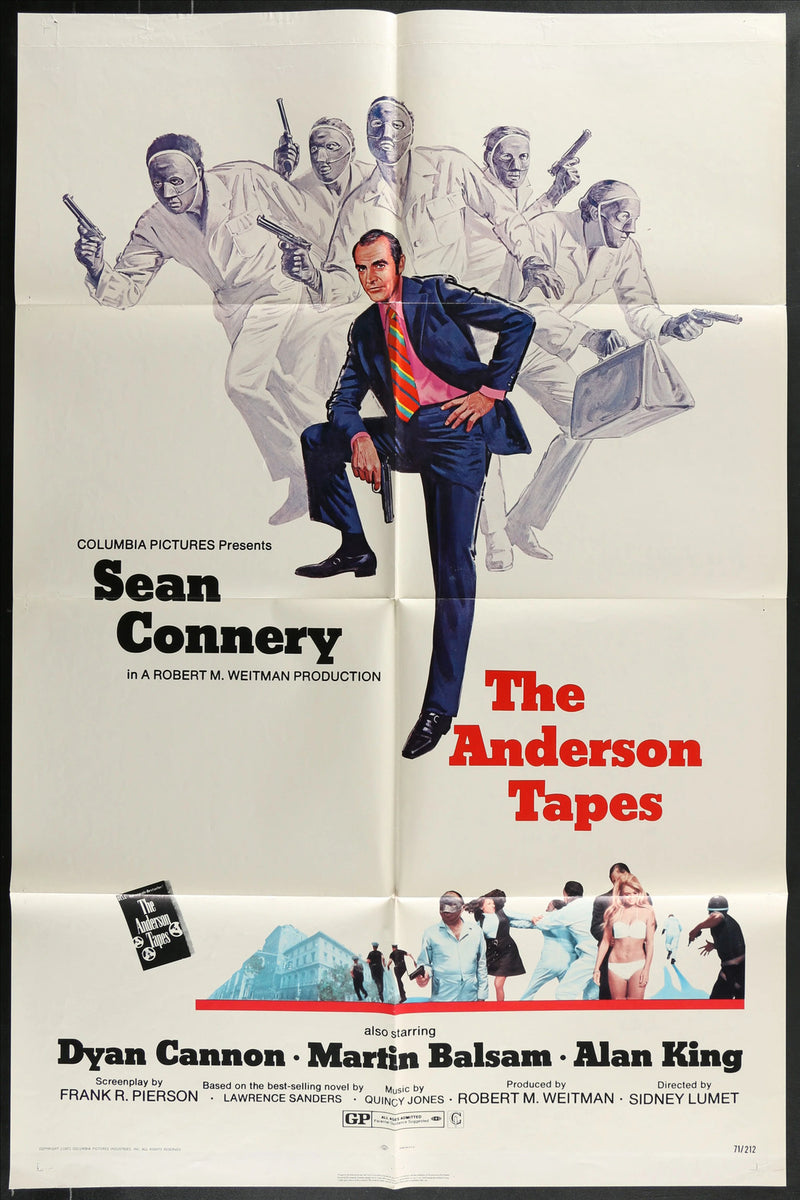 The Anderson Tapes (1971) Original Movie Poster Folded 27x41