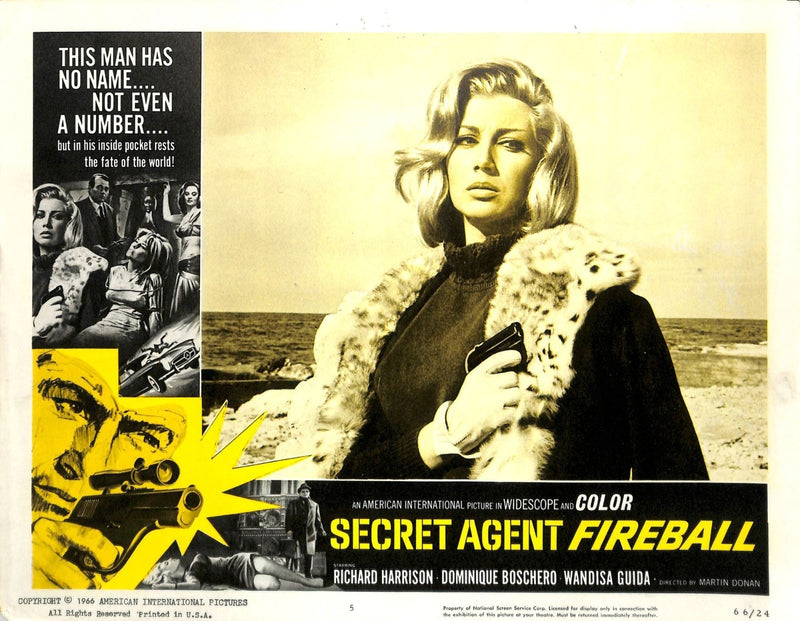 Secret Agent Fireball (1966) Lobby Card #5 11X14