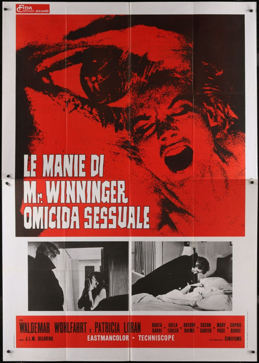 The Horrible Sexy Vampire (1970) Original Italian 2-P Movie Poster 55x78