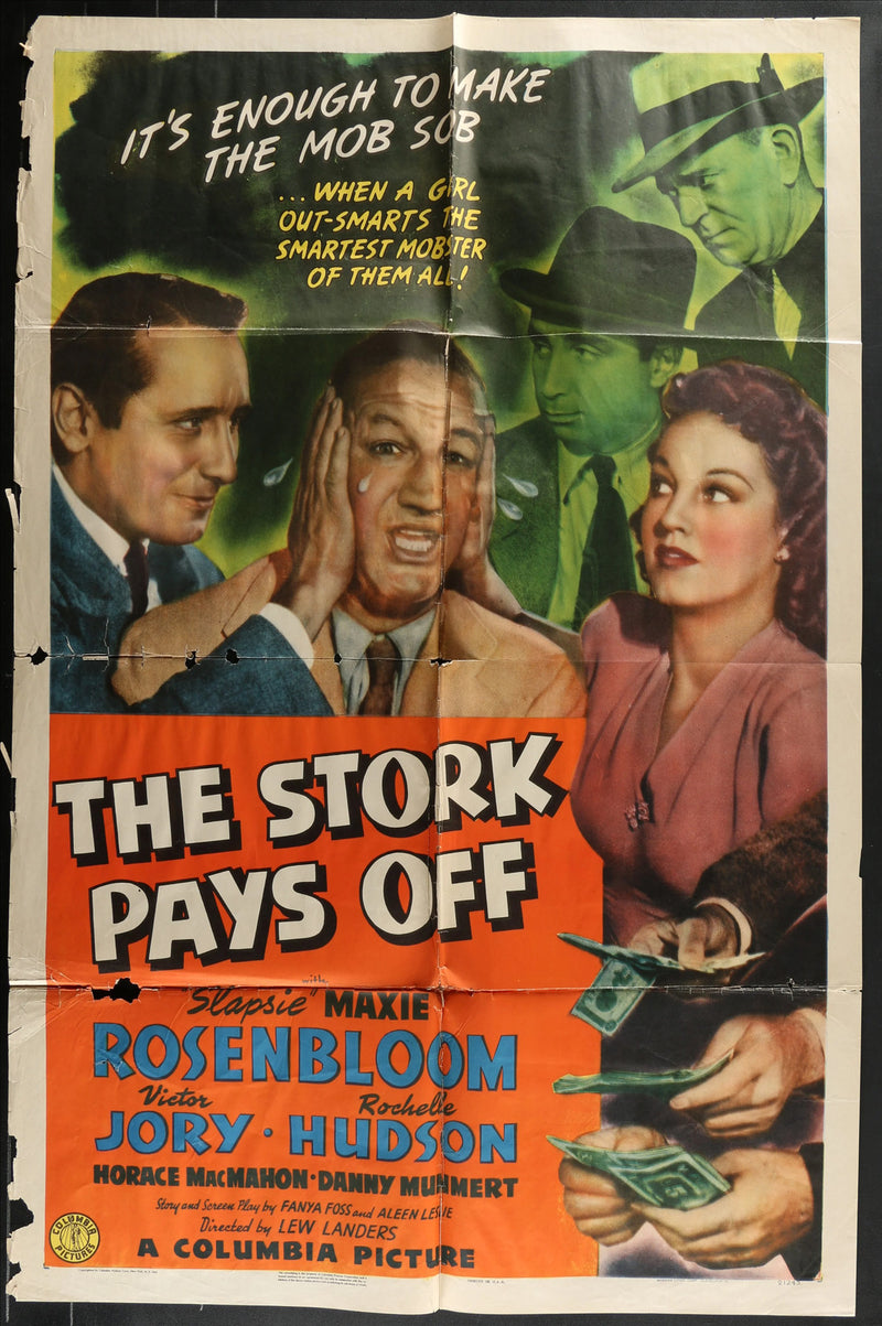 The Stork Pays Off (1941) Original Movie Poster Folded 27x41
