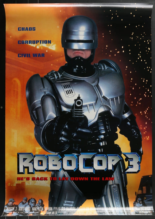 RoboCop 3 (1993) Original Double-sided Movie Poster Rolled 27x40