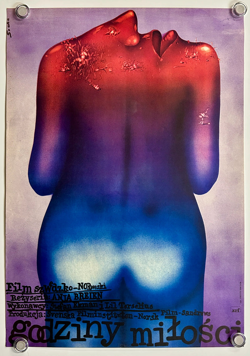Godziny Miłości (1978) Original Polish Movie Poster Folded 23x33