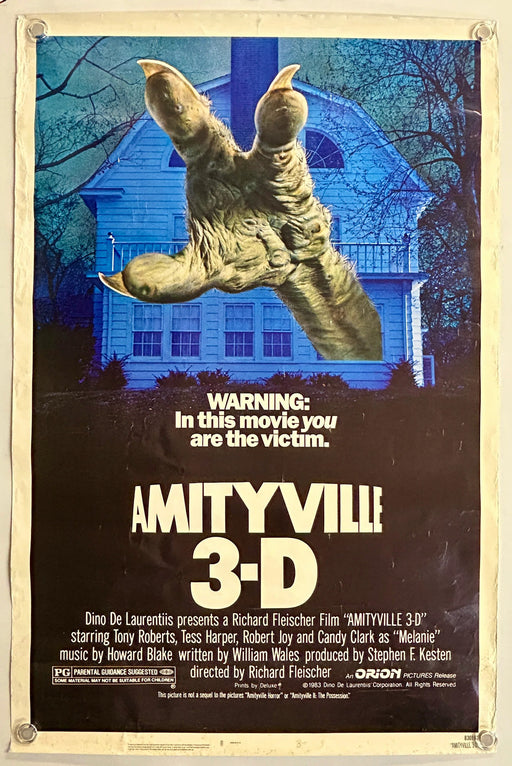 Amityville 3-D (1983) Original Movie Poster Rolled 27x41