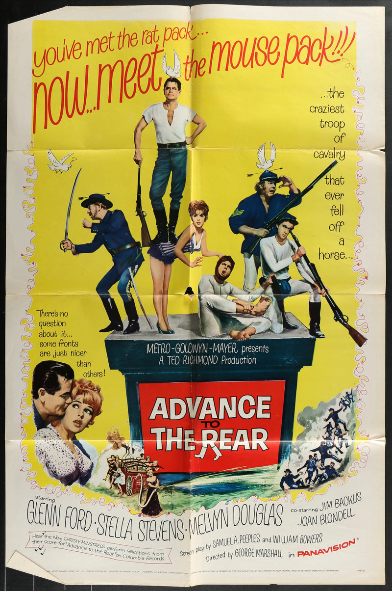 Advance to the Rear (1964) Original Movie Poster Folded 27x41