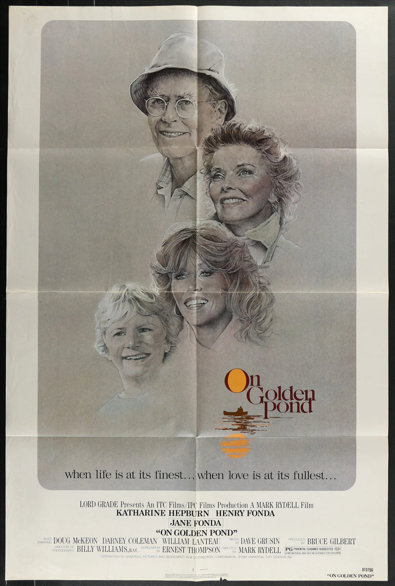 On Golden Pond (1981) Original Movie Poster Folded 27x41