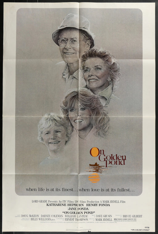 On Golden Pond (1981) Original Movie Poster Folded 27x41