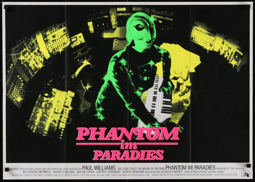 Phantom of the Paradise (1974) Original German A1 Day-Glo Movie Poster 23x33