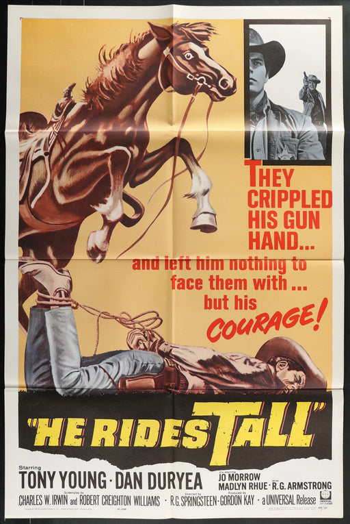 He Rides Tall (1964) Original Movie Poster Folded 27x41