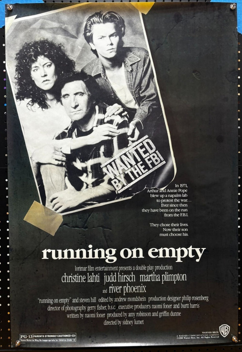 Running on Empty (1988) Original Rolled Poster 27x40