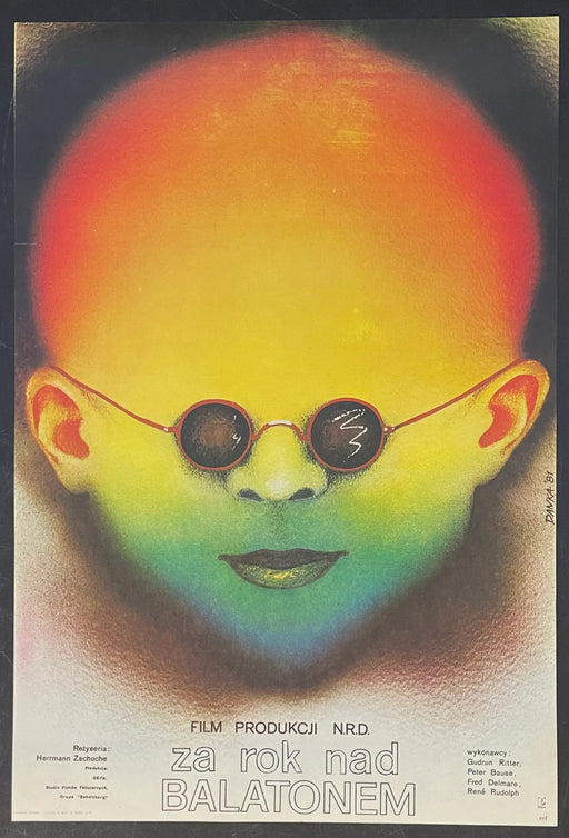 Za Rok nad Balatonem (1988) Original Polish Movie Poster 18x26