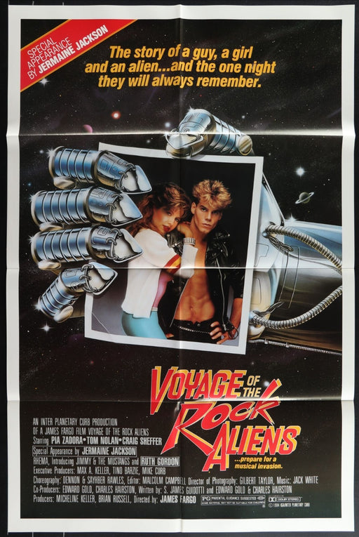 Voyage of the Rock Aliens (1984) Original Movie Poster Folded 27x41